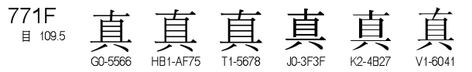 U+771F